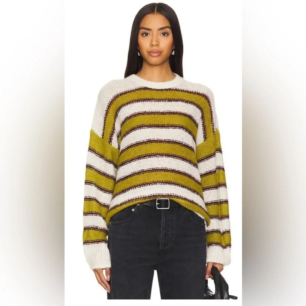 MOTHER THE BIGGIE JUMPER IN OLIVE - Picture 4 of 7
